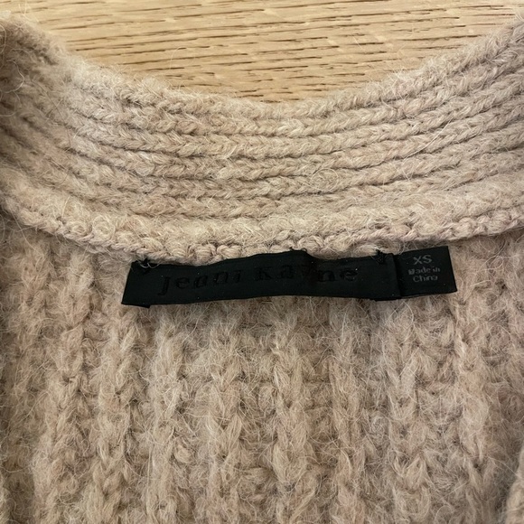 JENNI KAYNE Cocoon Cardigan Taupe Oversized - Picture 6 of 7